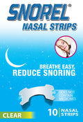 Snorel Clear Nasal Strips - 10 Pack