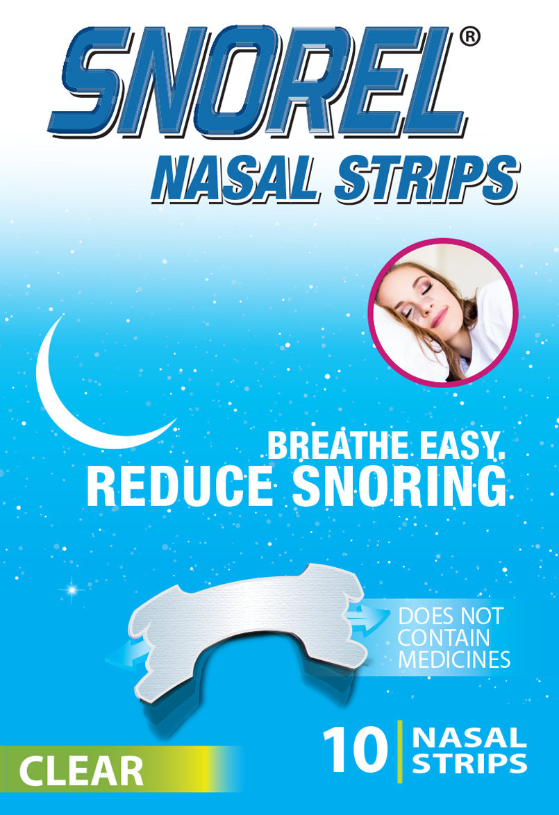 Snorel Clear Nasal Strips - 10 Pack